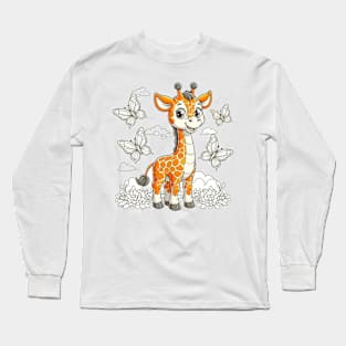 Delightful Giraffe Long Sleeve T-Shirt